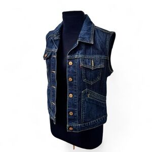 Levi's Blue Denim Vest for Men